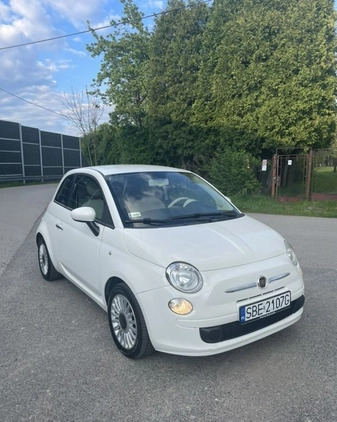 Fiat 500 cena 17800 przebieg: 159000, rok produkcji 2008 z Biała małe 301